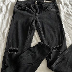 Rag & Bone Black Skinny Jean